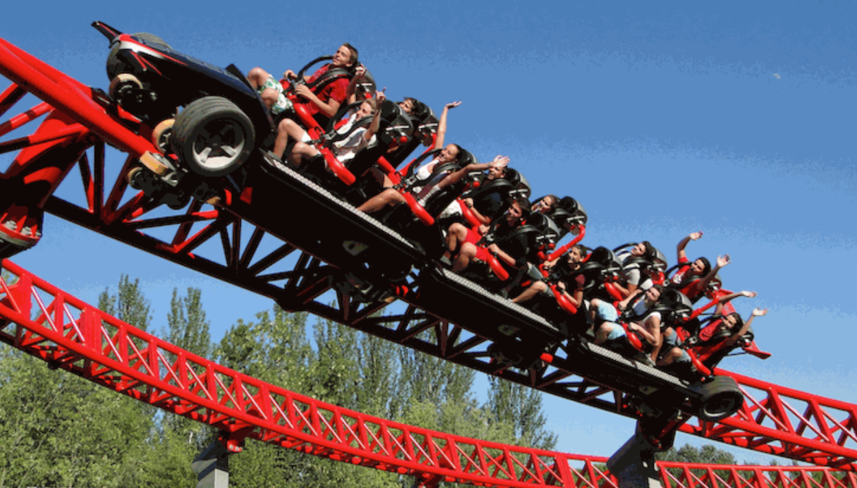 iSpeed roller coaster at Mirabilandia